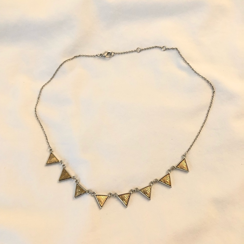 Silver/Gold Geometric Necklace